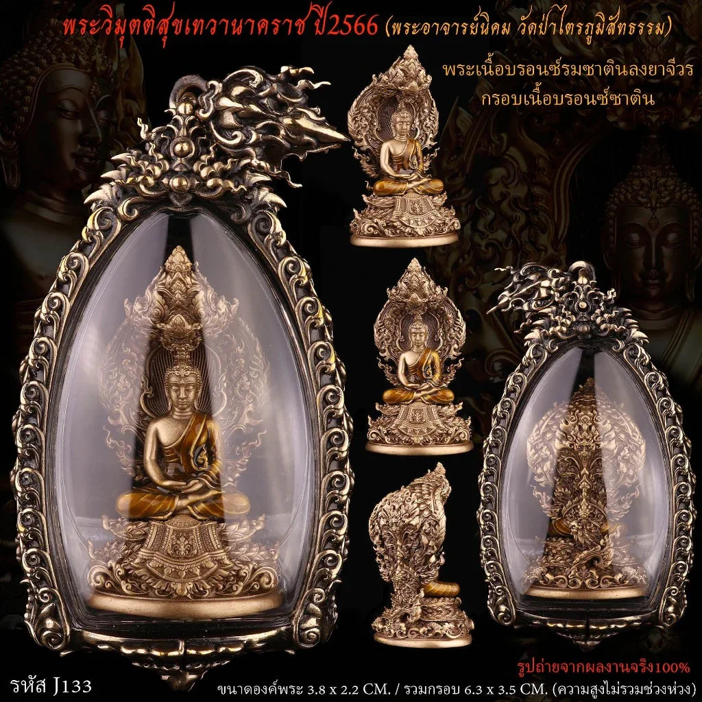Nagaprok Vimutti Coin Amulet - Thai Buddhist Protection Deity Coin 2.13