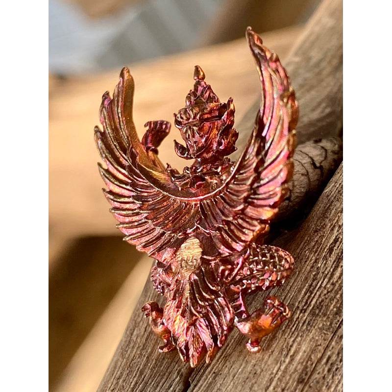 Phaya Krut Maha Sitthi Chok – First Edition Wealth &amp; Protection Garuda Amulet from Wat San Chao, Pathum Thani - Thai Blessing Co