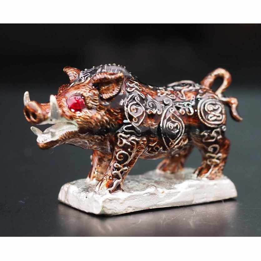 Phaya Waraha “Racha Chok” Boar Amulet – Blessed by Luang Pho Sanan, Wat Klang Ratchakru Tharam, BE 2567 - Thai Blessing Co