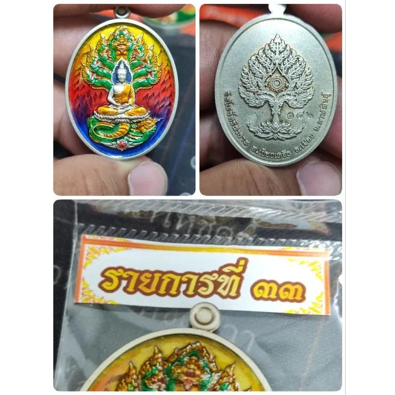 Unlock Supreme Wealth with Nak Prok Wealth Medal Blessed by Luang Pu Sila 182อปก.ลงยาฟีนิกส์