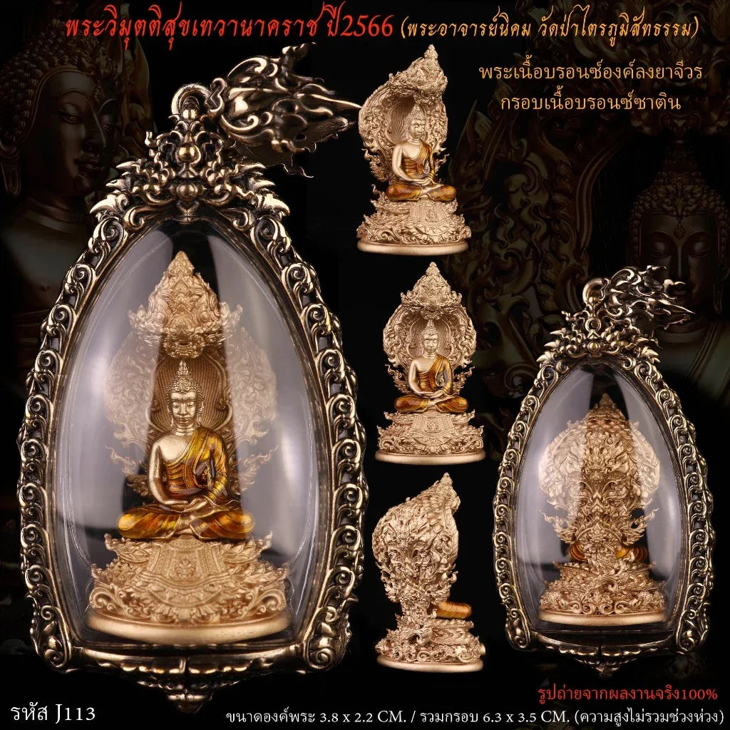 Nagaprok Vimutti Coin Amulet - Thai Buddhist Protection Deity Coin 2.11
