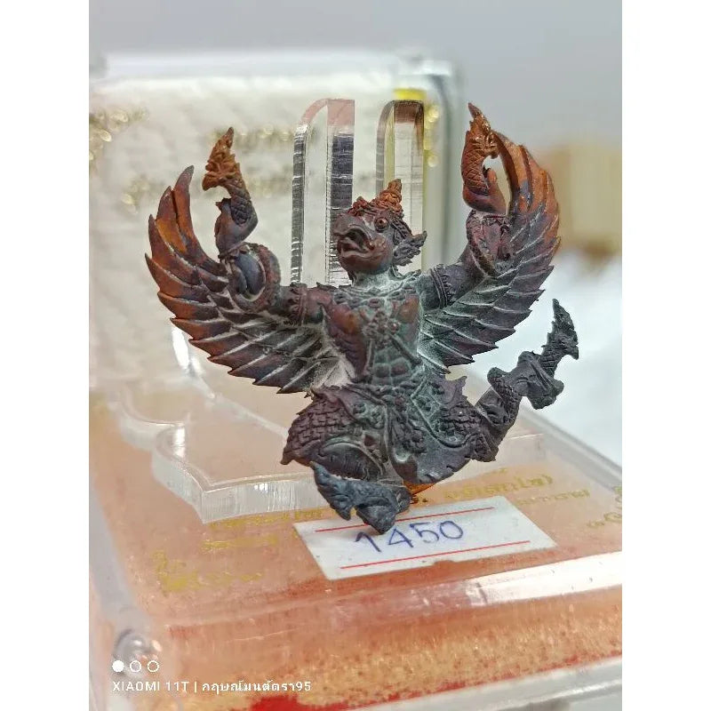 🦅 "Ruay Lon Fa" Garuda of Overflowing Wealth (2017): Blessed by Phra Maha Surasak, Wat Pradu – Ultimate Authority & Money Magnet