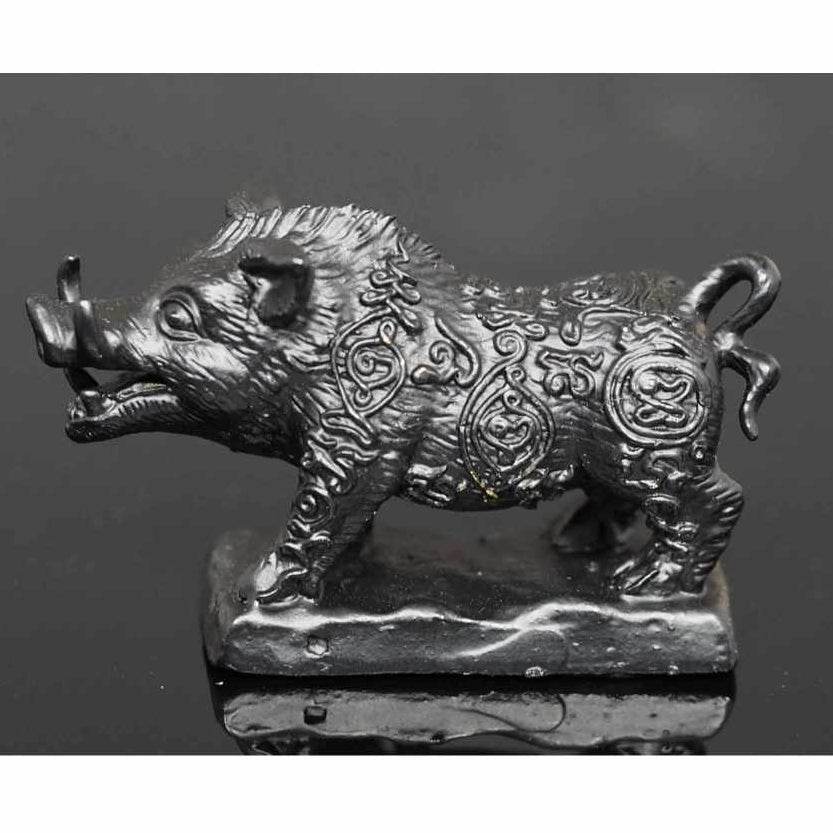 Phaya Waraha Racha Choke (Boar of Royal Fortune) – Portable Size – Blessed on Saturday 5th, Year of the Dragon - Thai Blessing Co