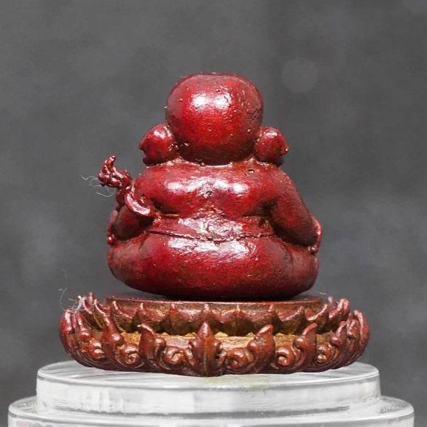 Ganesha Lotus Base Temple Edition - Blessing Sculpture by Luang Pho Ngern, BE 2566
