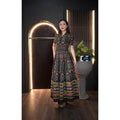 New Snake Pattern Cotton Set - Short Sleeve Collared Top & High-Waisted Pleated Skirt | Available in 4 Colors & Sizes S–XL ดำลาย