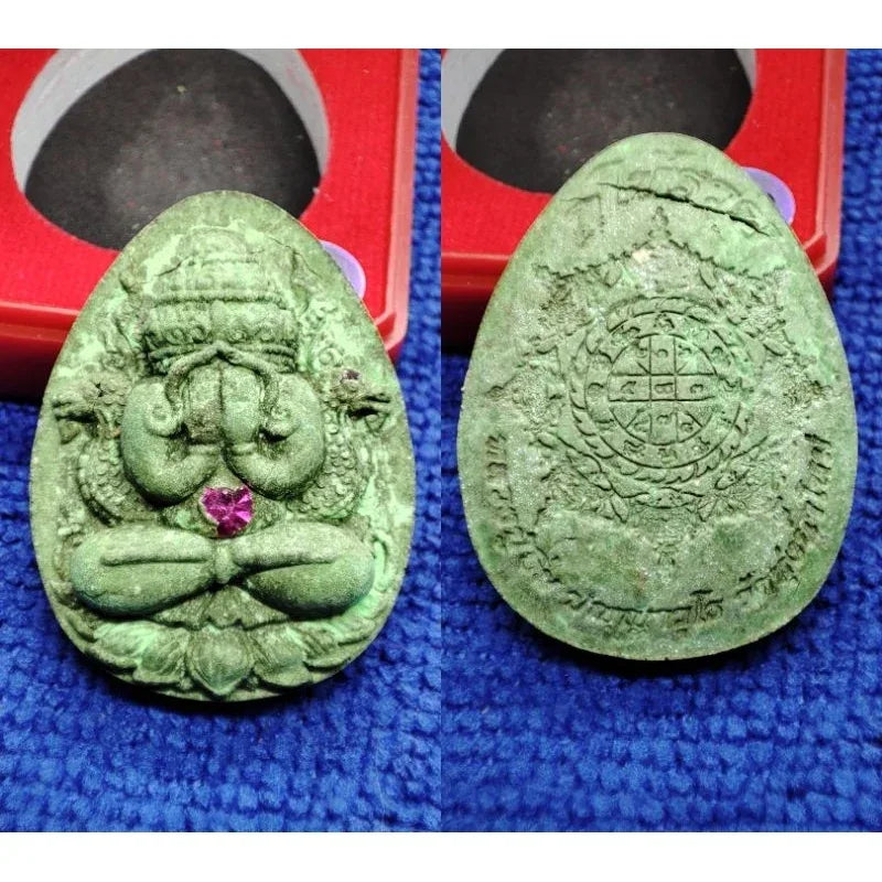 Sacred Phra Pidta Amulet for Ultimate Wealth and Protection with Phang Phra Kan Powder 10