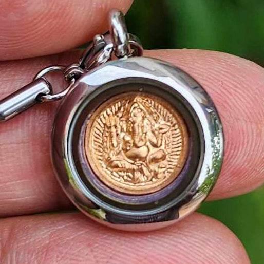 Mini Ganesha Wealth Wisdom Treasury Edition Hatyai College BE 2551 Copper