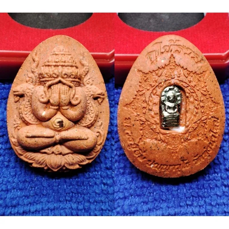 Sacred Phra Pidta Amulet for Ultimate Wealth and Protection with Phang Phra Kan Powder 4