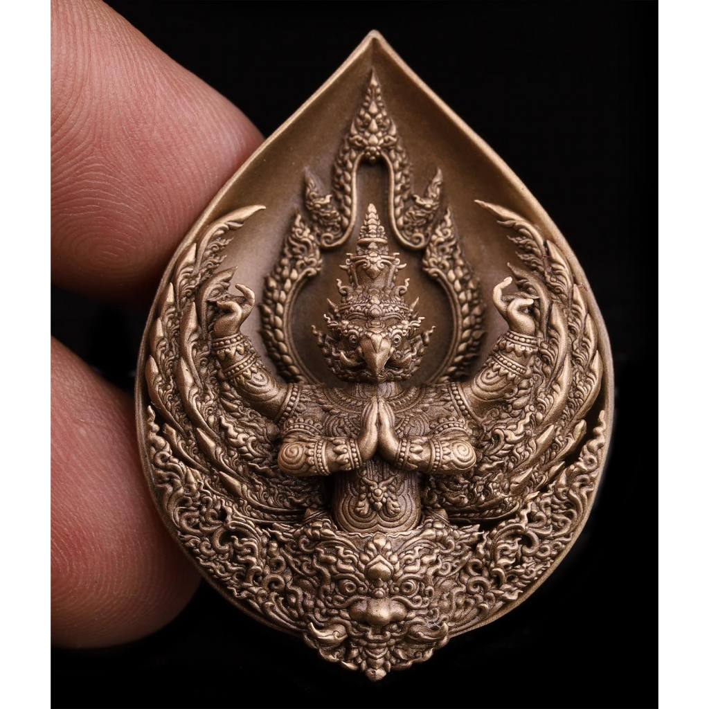 Garuda Kalasuban Amulet – Thai Sacred Coin for Wealth, Protection & Power
