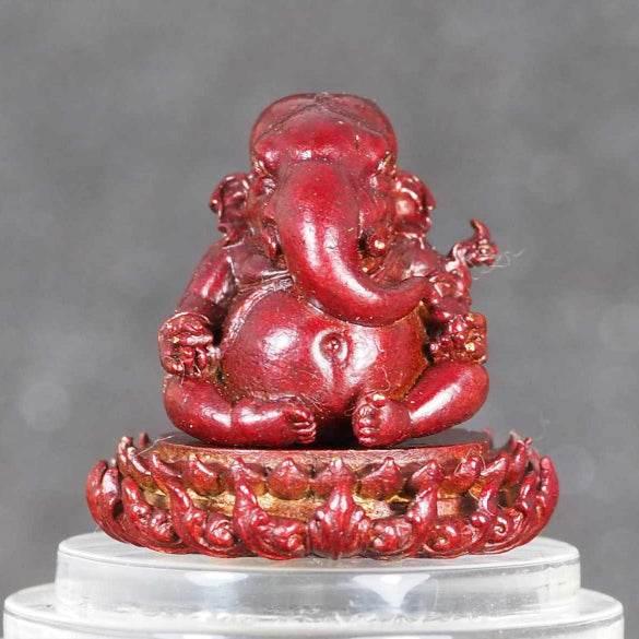 Ganesha Lotus Base Temple Edition - Blessing Sculpture by Luang Pho Ngern, BE 2566 Default Title