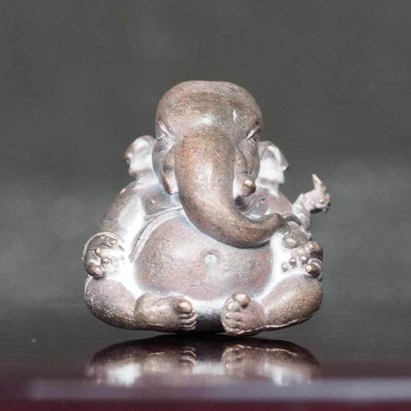 Ganesha Statue (Antique Bronze) – Temple-Blessed Prosperity Edition Antique Bronze Ganesha for Wisdom &amp; Success - Thai Blessing Co