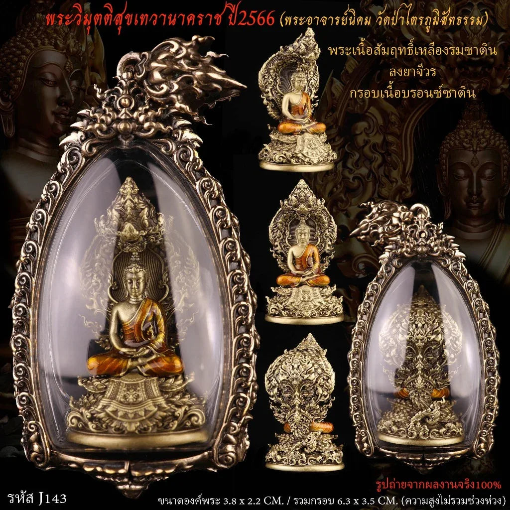 Nagaprok Vimutti Coin Amulet - Thai Buddhist Protection Deity Coin 2.14