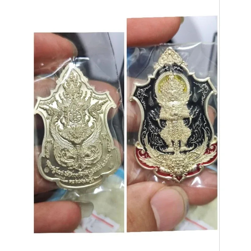 Unlock Wealth and Prosperity with the Authentic Duang Setthi Thaowessuwan Medal Empowered by Luang Pu Puang 69 ลงยาดำ