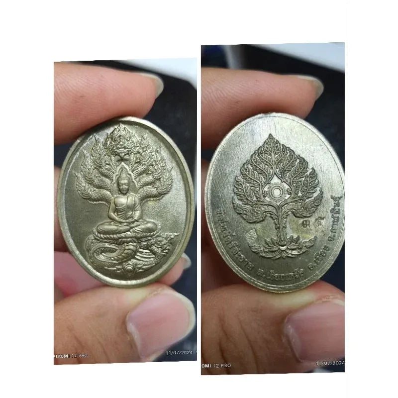 Unlock Supreme Wealth with Nak Prok Wealth Medal Blessed by Luang Pu Sila 35 มหาชนวนมวลสารวัด