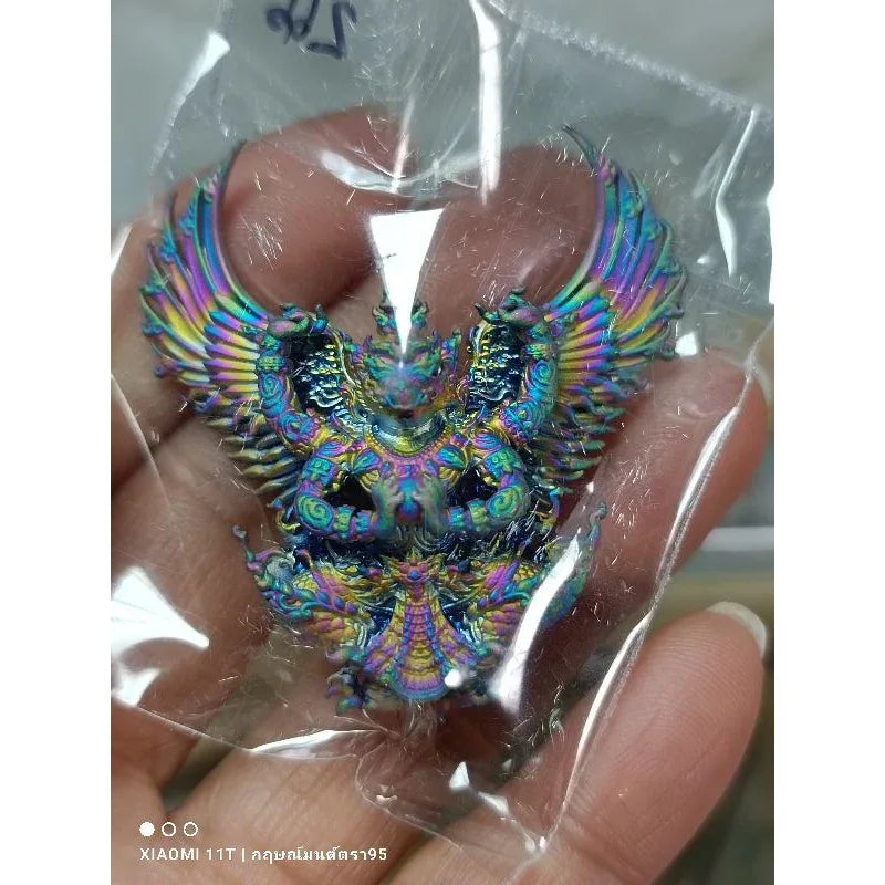 🦅 The 4-Armed Royal Garuda Supreme Authority (Maha Amnat II) 100th Anniversary Edition by LP Phat Titanium-plated bronze