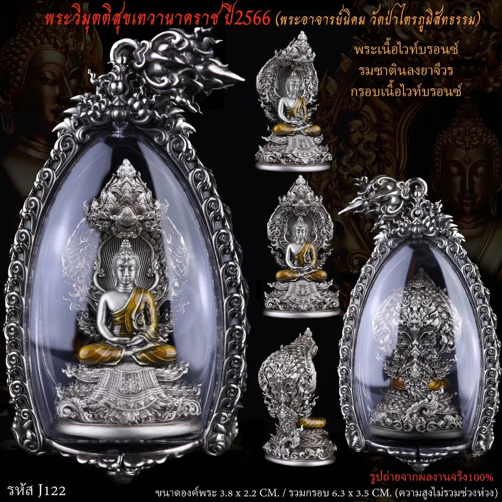 Nagaprok Vimutti Coin Amulet - Thai Buddhist Protection Deity Coin 2.12