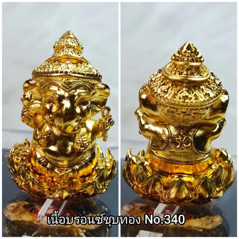 🐘 GANESHA KID: BENJA (THE MIRACLE CHILD) ✨ Awaken the Spirit of Joy and Success: Experience the Sacred Charm of the AstraGanesha Benja Masterpiece Gold-plated bronze