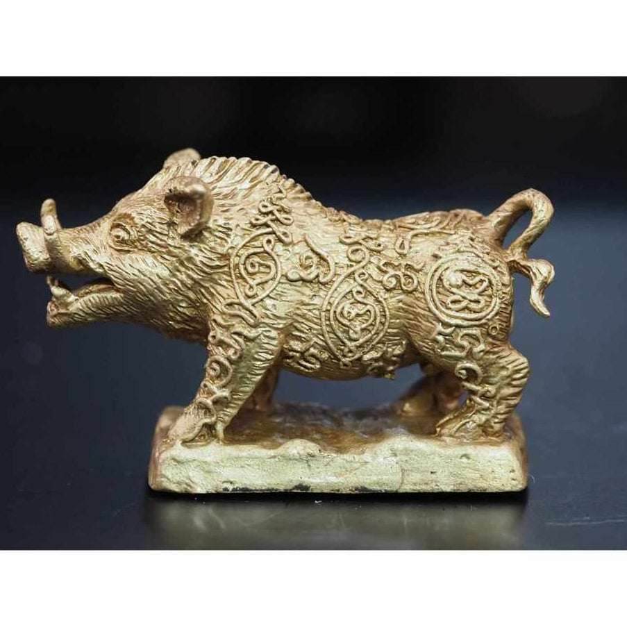 Phaya Waraha – Racha Choke Edition by Luang Pho Sanan (Limited Edition) The Boar of Prosperity &amp; Invincibility - Thai Blessing Co
