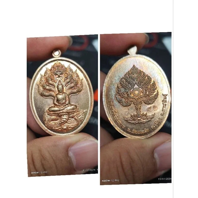 Unlock Supreme Wealth with Nak Prok Wealth Medal Blessed by Luang Pu Sila 72ทองแดง