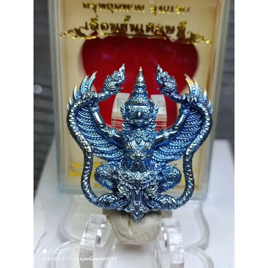🦅 1st Edition: Garuda Grabbing Naga "Millionaire Promotion" Amulet (Year 2019) – Powerful Talisman for Career Success & Authority