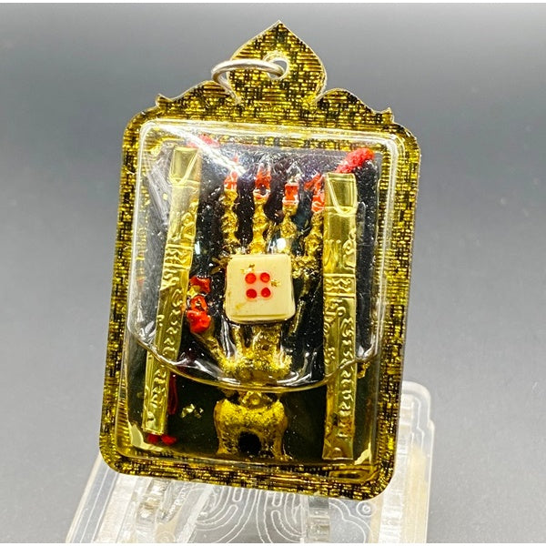 ✨ Imperial Gilded Palm of Infinite Abundance "Fa-Meu Rap Sap": Sacred Wealth-Catching Talisman for Financial Dominance and Commercial Victory by Luang Phor Mian, Wat Janeang