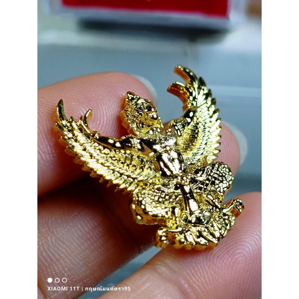 🦅 Phaya Krut Royal Kathina 2021 Amulet – Golden Garuda of Power, Authority & Prosperity by Luang Phor Warah, Wat Pho Thong, Bangkok