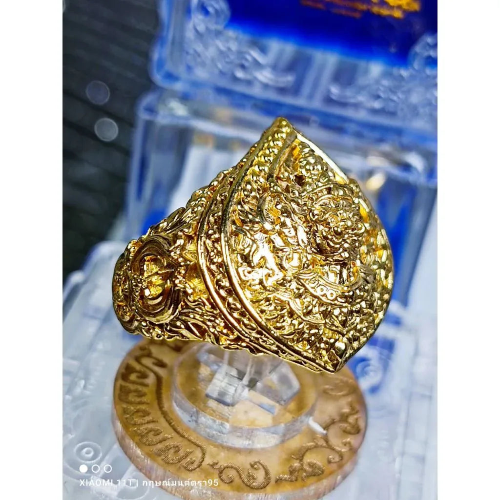 👺 Thao Wessuwan Ring "Plod Nee" (Debt Clearing) 1st Edition: Sacred Buddhist Art – Luang Phor Phat, Wat Huay Duan – Wealth, Power & Prosperity