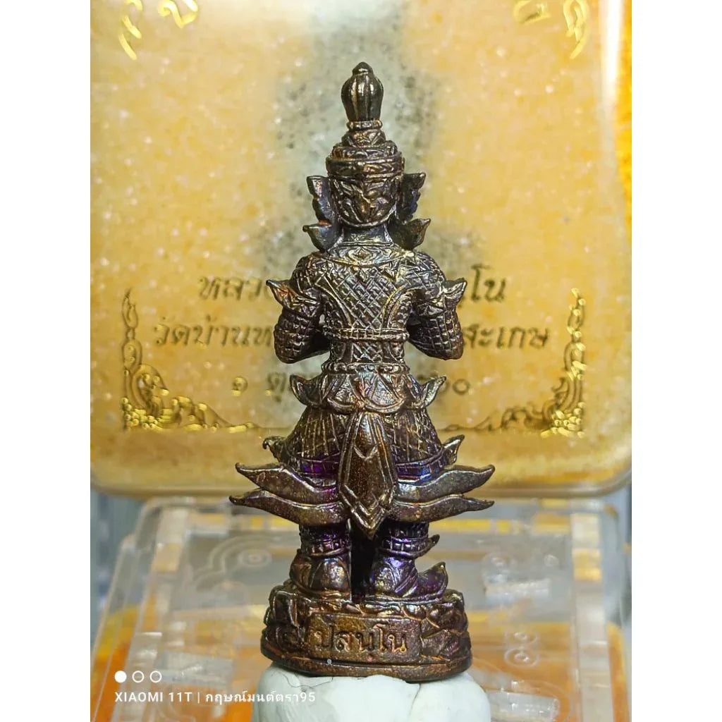 👹 Thao Wessuwan "Barami Saen Khum Khrong" (100,000 Protections) - 2017 (B.E. 2560): Luang Pu Saen, Wat Ban Nong Jik – Wealth & Protection from Evil