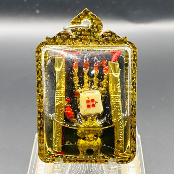 ✨ Imperial Gilded Palm of Infinite Abundance "Fa-Meu Rap Sap": Sacred Wealth-Catching Talisman for Financial Dominance and Commercial Victory by Luang Phor Mian, Wat Janeang