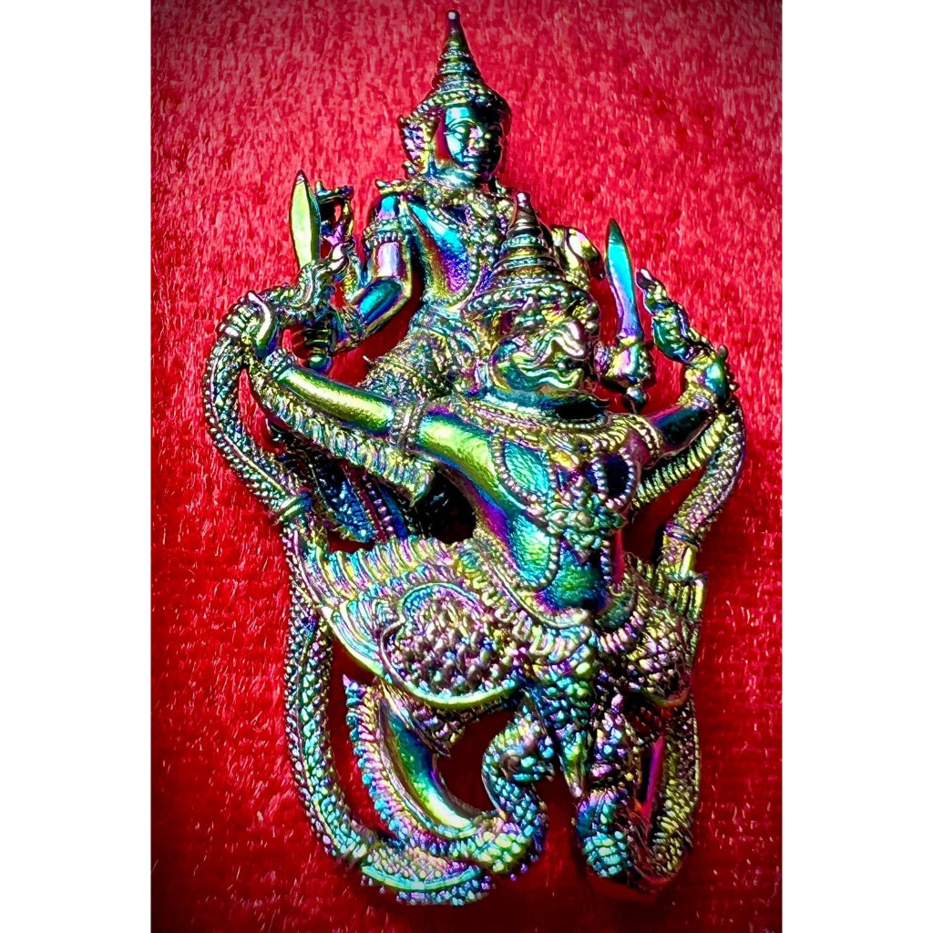 🔥 พระนารายณ์ ทรงครุฑ พิมพ์แรก หลวงปู่ศักดิ์ สมาหิโต เนื้อไทเทเนียมปีกแมงทับ บูชาแล้วเคราะห์ร้ายหนี ค้าขายรุ่ง ราชการเลื่ Thai Blessing Co Default Title Default Title-
