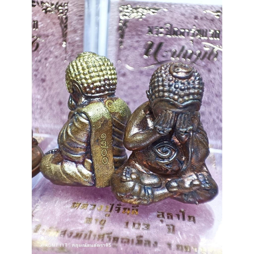 🙈 Phra Pidta "Na Pathamang" (1st Edition) - 2019 (B.E. 2562): Luang Pu Janlee Uthano (Age 103), Samnak Song Pa Si Khun Mueang – Ultimate Protection & Charm