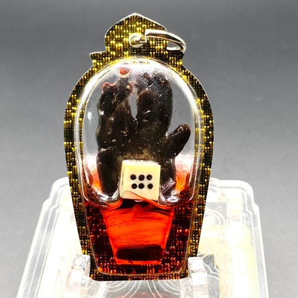 ✨ Imperial Millionaire Palm "Prab Sian" (The Gambler’s Sovereign): Sacred Wealth-Dominating Talisman Encased in High-Vibe Attraction Oil for Unstoppable Windfalls and Competitive Victory by Luang Phor Mian, Wat Janeang (Exclusive 6cm Masterpiece)
