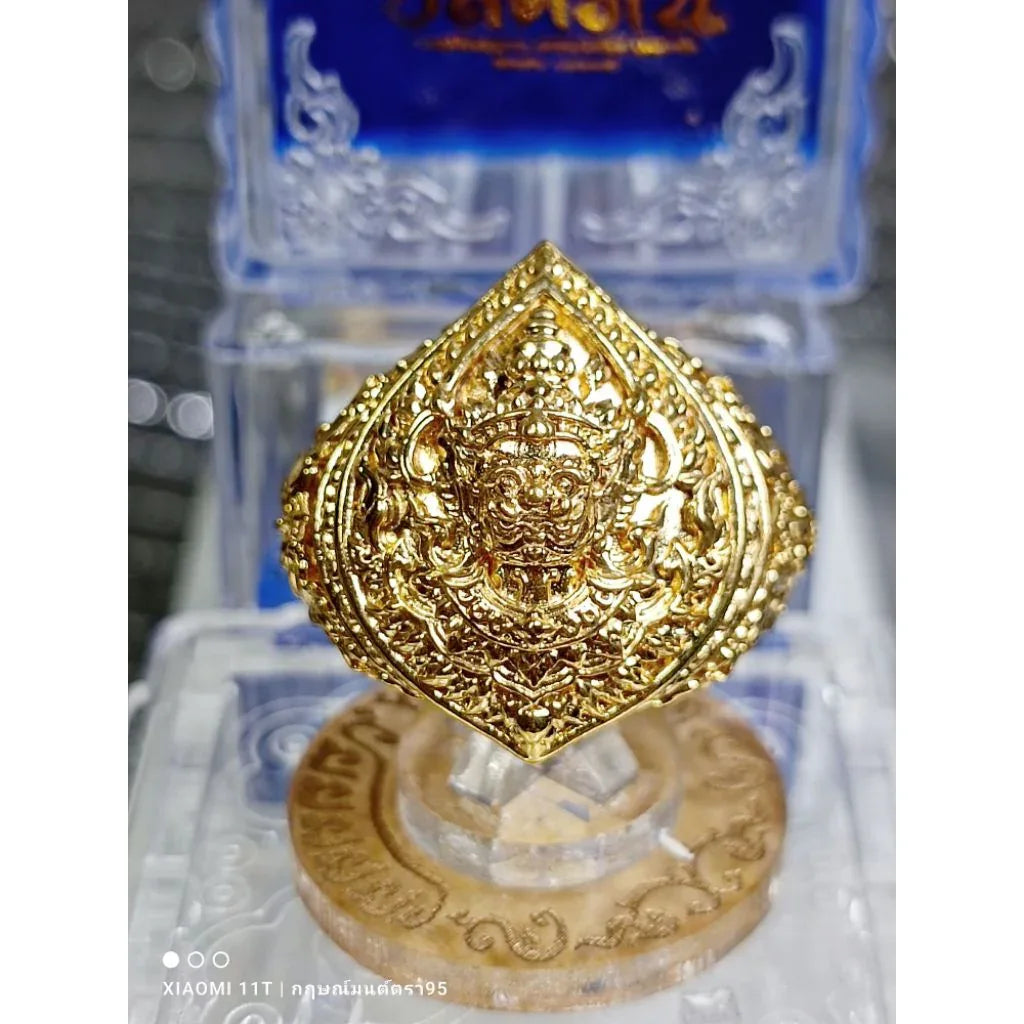 👺 Thao Wessuwan Ring "Plod Nee" (Debt Clearing) 1st Edition: Sacred Buddhist Art – Luang Phor Phat, Wat Huay Duan – Wealth, Power & Prosperity
