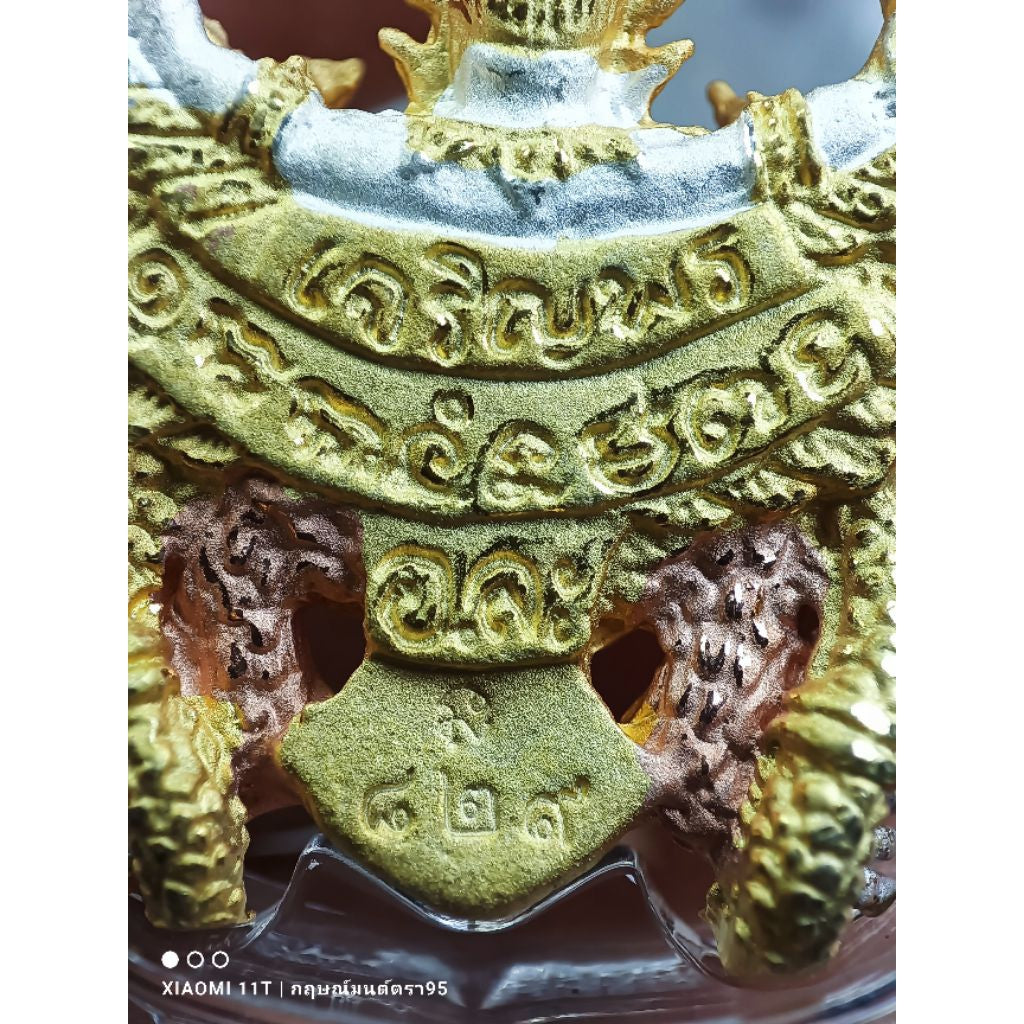 🦅 9-Faced Garuda "Charoen Phorn" Prosperity Edition – Triple King Alloy Power Amulet (2560 BE)