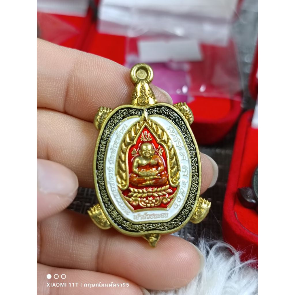 ✨ Supreme “Chao Sua Victory Turtle” – Phra Sangkajai Wealth, Protection & Long‑Term Prosperity Talisman by Luang Pho Phat (Thai Fortune Turtle Amulet)