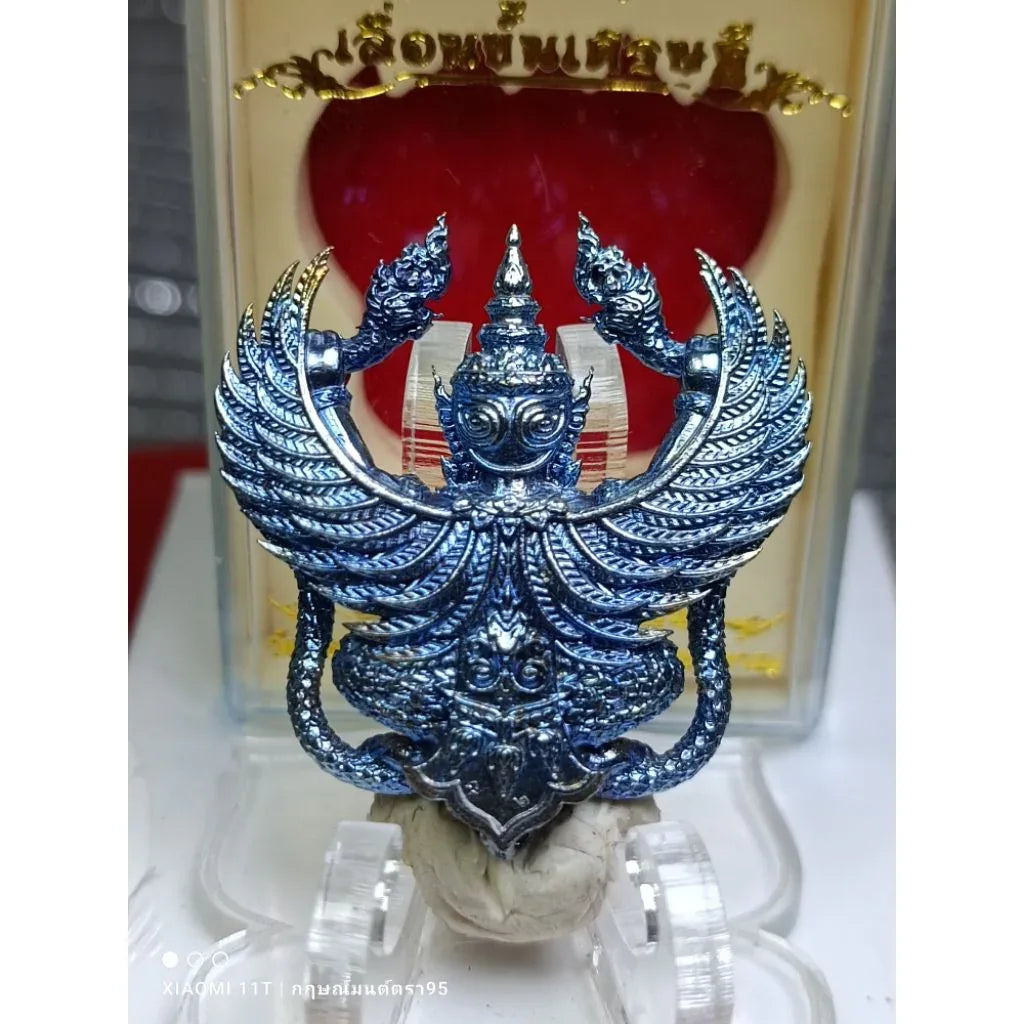 🦅 1st Edition: Garuda Grabbing Naga "Millionaire Promotion" Amulet (Year 2019) – Powerful Talisman for Career Success & Authority