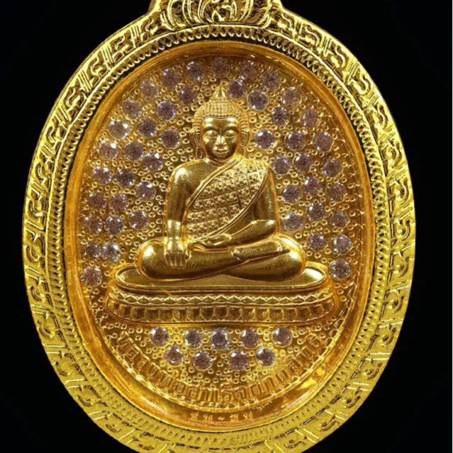 Luang Pho Samret Prosperity Charm for Overcoming Poverty and Achieving Success