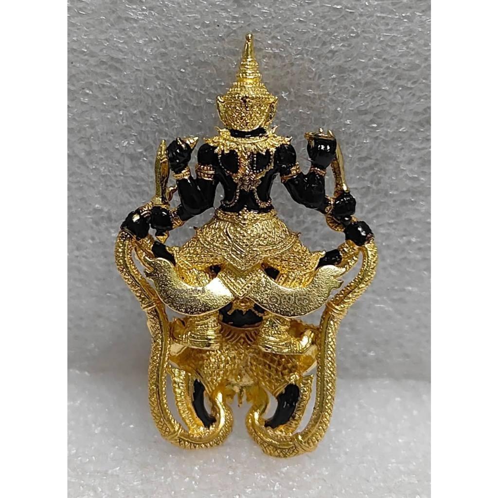 First Mold Narayana Amulet on Garuda by Luang Pu Sak Samahito – Rhodium-Plated Alloy for Ultimate Protection and Success