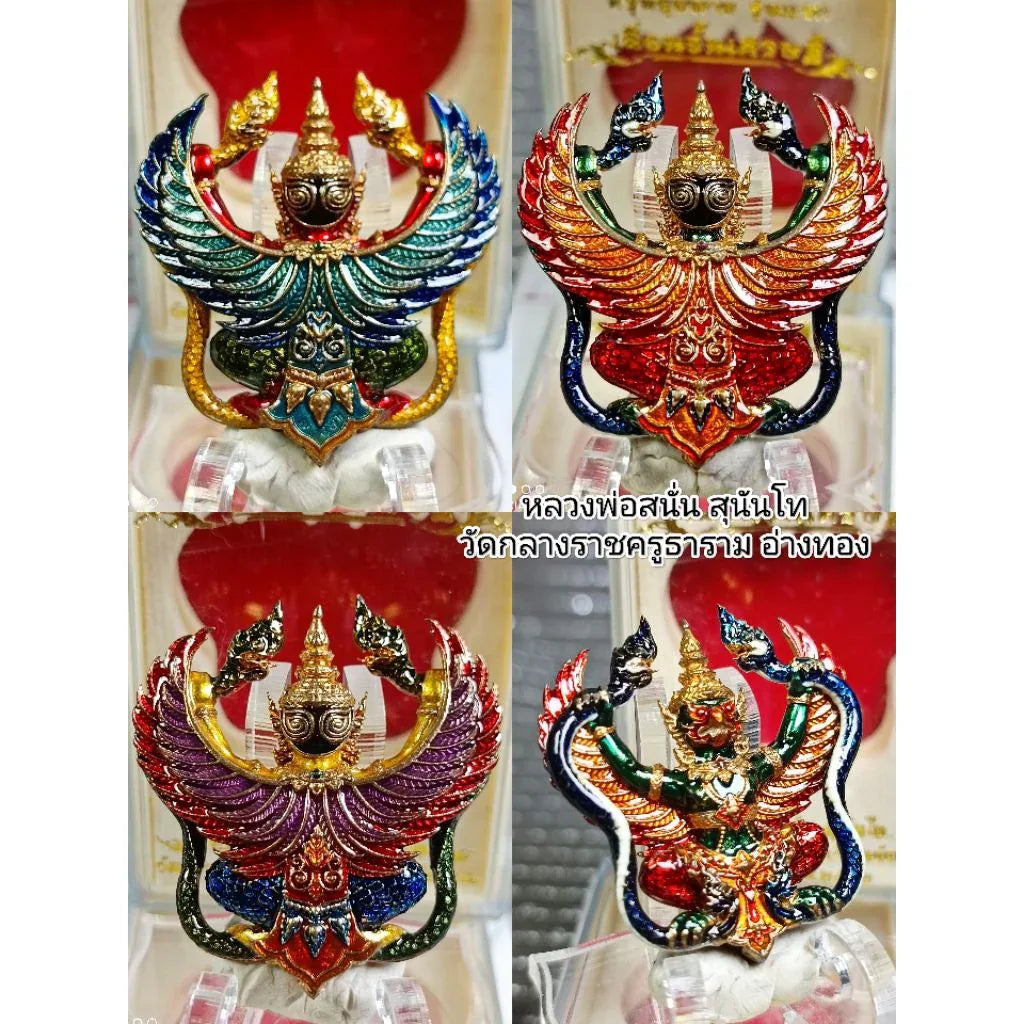 🦅 1st Edition: Garuda Grabbing Naga "Millionaire Promotion" Amulet (Year 2019) – Powerful Talisman for Career Success & Authority