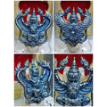 🦅 1st Edition: Garuda Grabbing Naga "Millionaire Promotion" Amulet (Year 2019) – Powerful Talisman for Career Success & Authority Blue Lord 3.5x3.8cm.