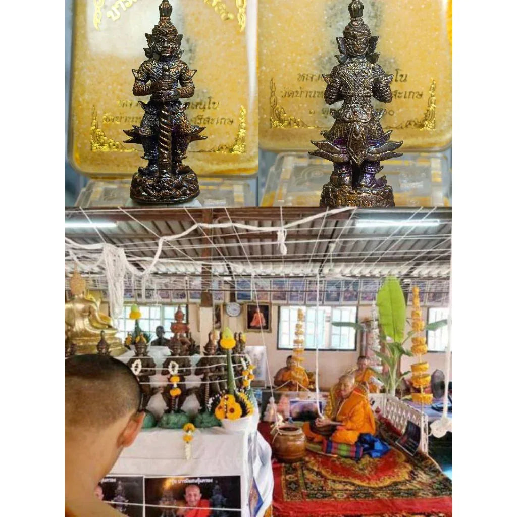 👹 Thao Wessuwan "Barami Saen Khum Khrong" (100,000 Protections) - 2017 (B.E. 2560): Luang Pu Saen, Wat Ban Nong Jik – Wealth & Protection from Evil