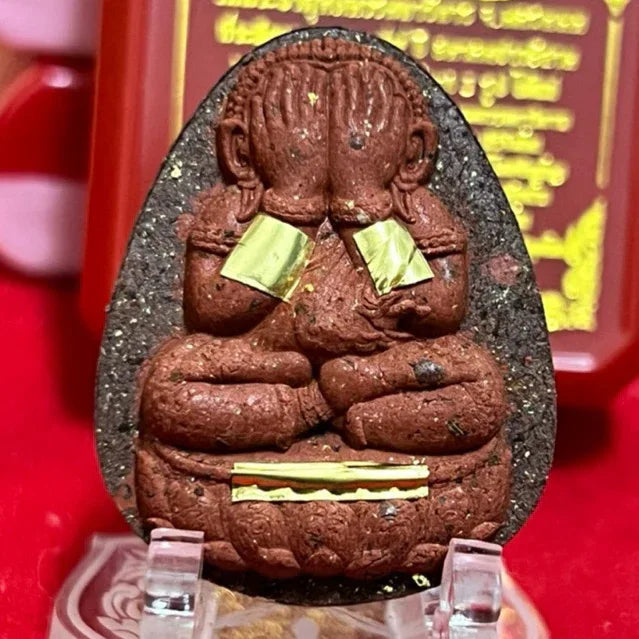 Phra Pidta Amulet Wealth Protection - Duang Setthi Amulet by Luang Pu Sila Sirijanto
