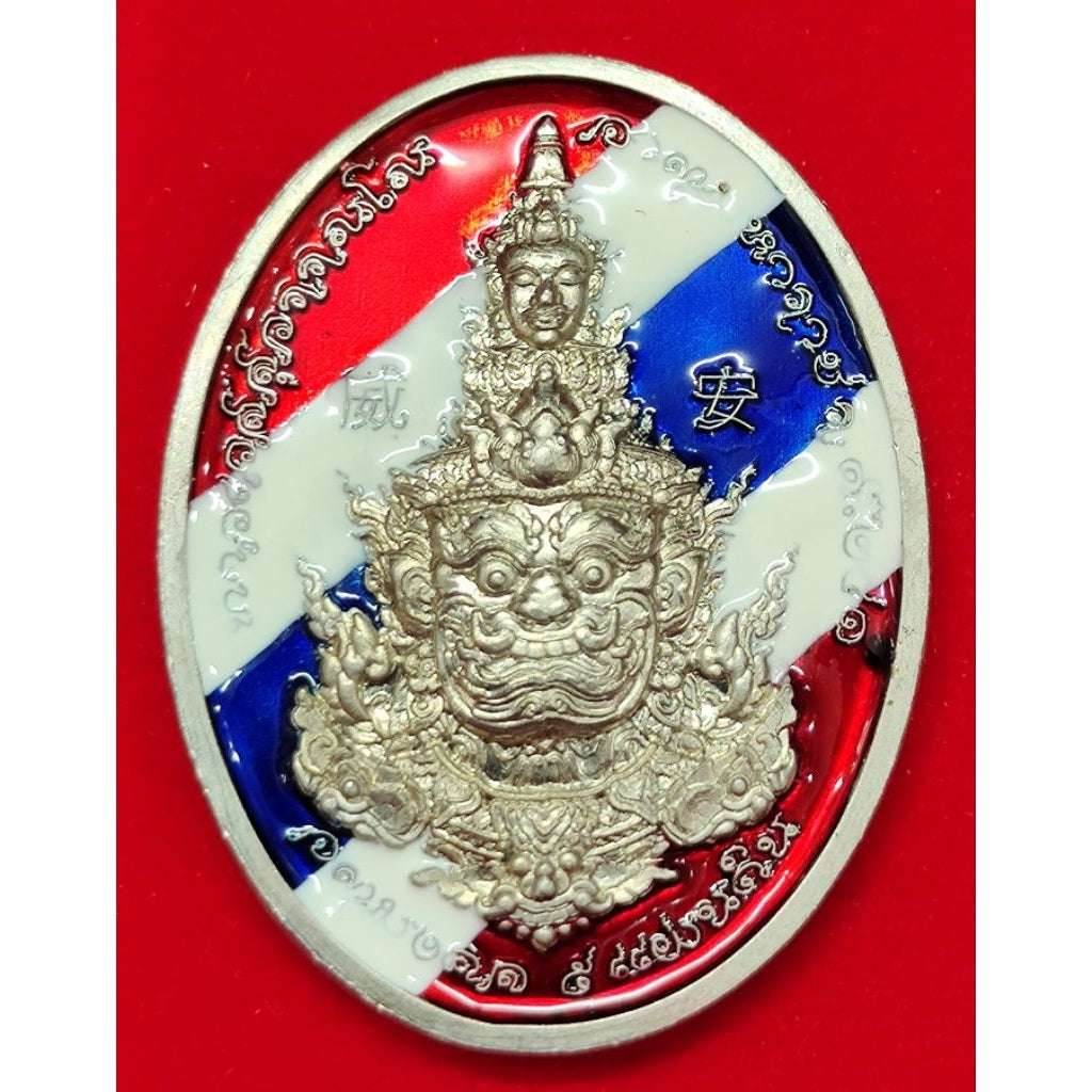Double-Sided Amulet: Lord Vesuwan x Deva Face by Luang Phor Phat, Wat Huay Duan – “Chatumongkol 5 Lands Edition - Thai Blessing Co