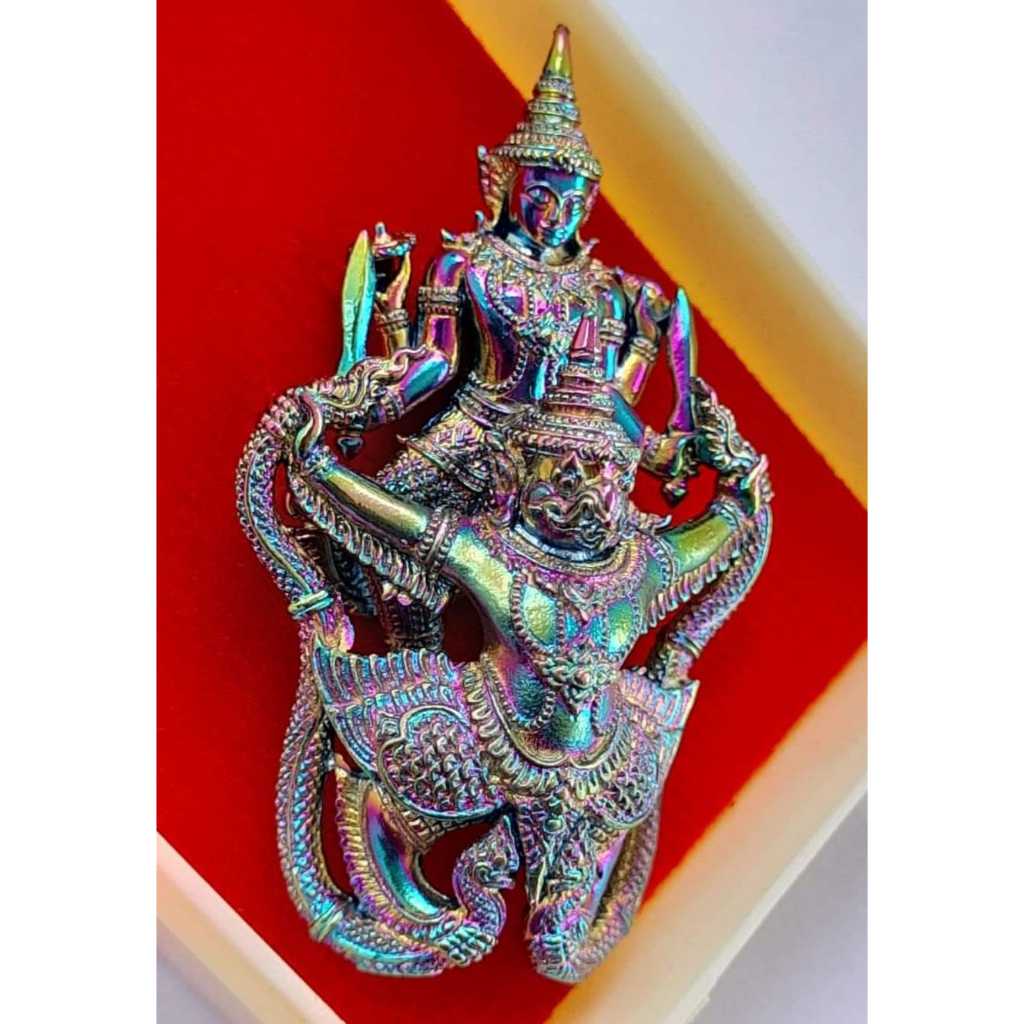 🔥 พระนารายณ์ ทรงครุฑ พิมพ์แรก หลวงปู่ศักดิ์ สมาหิโต เนื้อไทเทเนียมปีกแมงทับ บูชาแล้วเคราะห์ร้ายหนี ค้าขายรุ่ง ราชการเลื่ Thai Blessing Co Default Title Default Title-