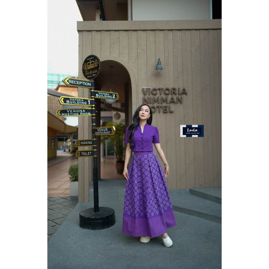 New Small Heart Print 2-Piece Cotton Set – Red, Purple &amp; Gray | Traditional Lanna Fabric with S–XL Sizes for Women One-Sake.com คอปีนสั้นแดง / L คอปีนสั้นแดง / S คอปีนสั้นแดง / M คอปีนสั้นแดง / S-คอปีนสั้นแดง / M-คอปีนสั้นแดง / L-คอปีนสั้นแดง / XL-คอปีนสั้นม่วง / S-คอปีนสั้นม่วง / M-คอปีนสั้นม่วง / L-คอปีนสั้นม่วง / XL-คอเชิ้ตกรม / S-คอเชิ้ตกรม / M-คอเชิ้ตกรม / L-คอเชิ้ตกรม / XL-