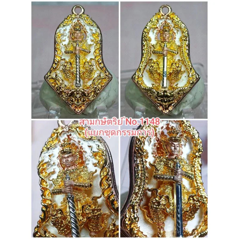 Tao Wessuwan Amulet: Dwi Deva Twin-Faced Charm for Protection, Wealth, and Spiritual Authority 3K