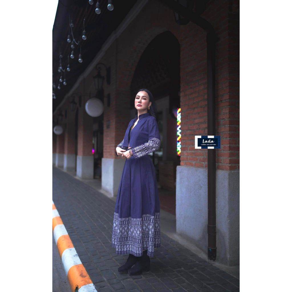 New Arrival: Mandarin Collar Wrap Top &amp; Pleated Skirt Set | Cotton Fabric with Khor Pattern for Modest Fashion Lovers One-Sake.com Length 40 Waist 30 Length 36 Waist 26 Length 36 Waist 28 Length 36 Waist 26-Length 36 Waist 28-Length 40 Waist 30-Length 40 Waist 32-