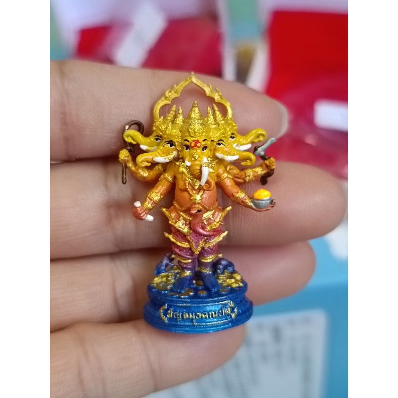 🐘 “Panchamukhi Ganapati ‘Great Victory’ Statue” – 5‑Head Ganesha by Phra Ajarn Liang (Wat Chomket, Thailand) for Multi‑Direction Success, Protection & Wisdom