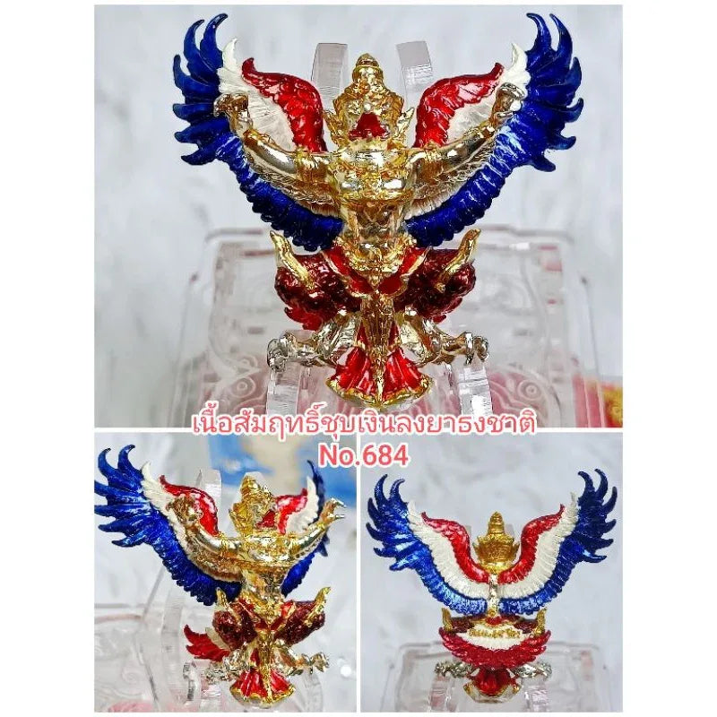 🦅 Phaya Krut & Hanuman "Setthi Than Jai" (Instant Millionaire) Edition (2019): Luang Phor Wan, Wat Khlong Khun – Wealth, Power & Victory Garuda in the colors of the national flag