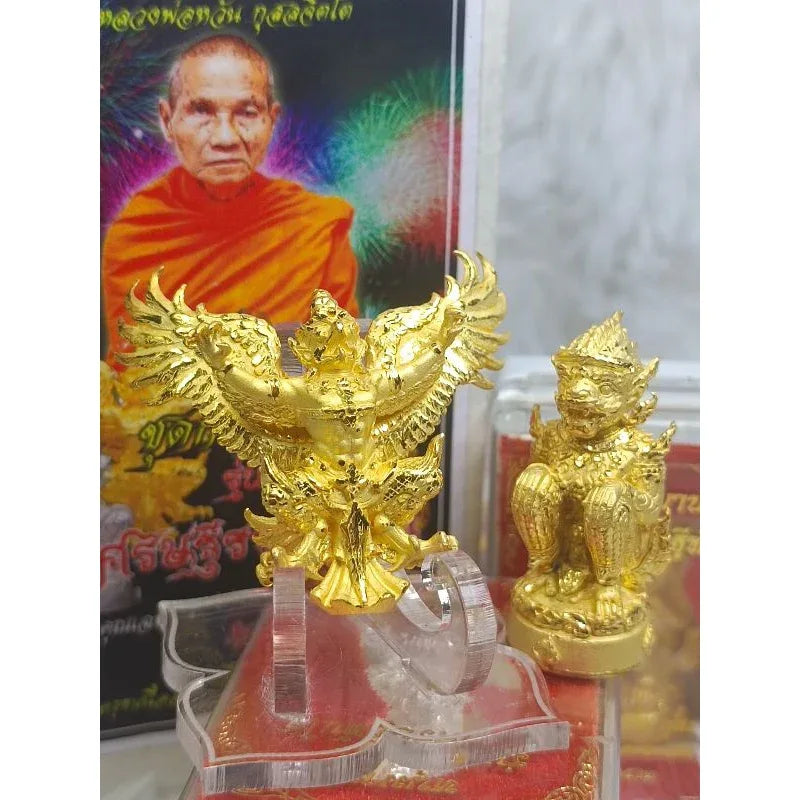 🦅 Phaya Krut & Hanuman "Setthi Than Jai" (Instant Millionaire) Edition (2019): Luang Phor Wan, Wat Khlong Khun – Wealth, Power & Victory